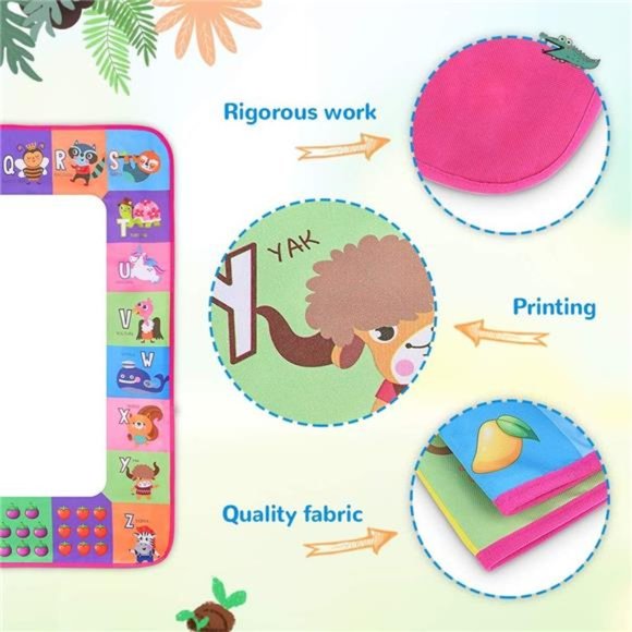 Water Doodle Mat - Kids Painting Writing Doodle Toy Board -  Drawing Mat  (Pink) - Picture 5 of 6